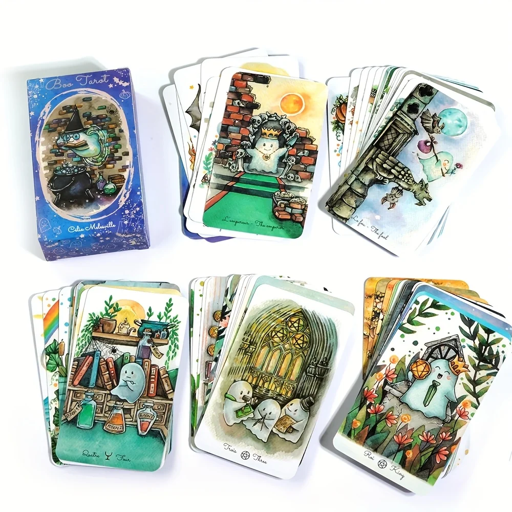 Boo Tarot Deck Ghosts Ghost Reading Card 81 kart