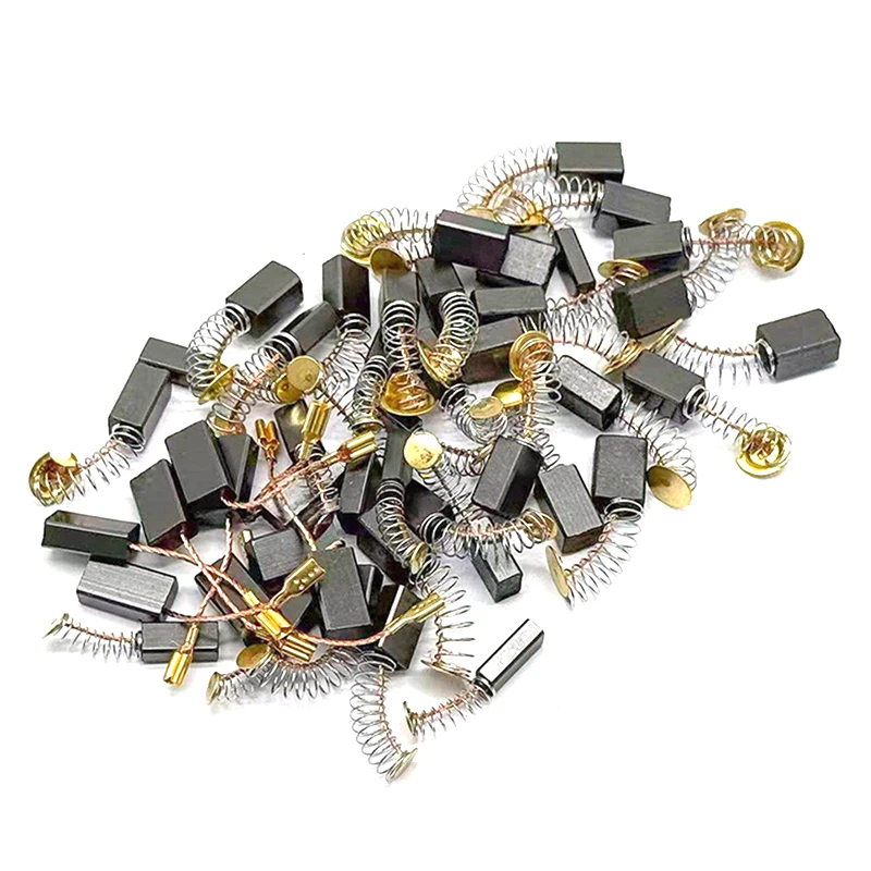 

Новинка! Набор из 50 угольных щеток для замены, подходит для дрелей, шлифовальных машин, гриндеров и двигателей. Прочные запчасти для моторов.