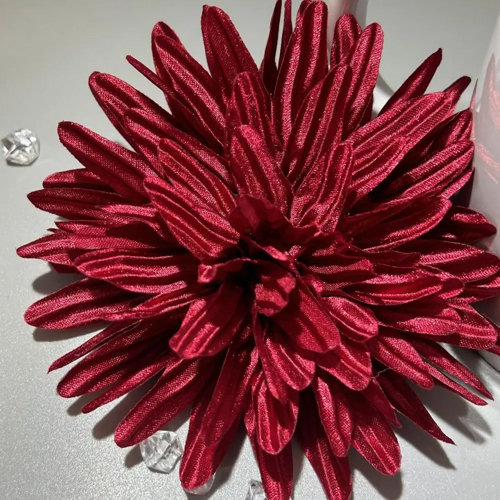 Accesorios de tela hechos a mano, broche de flores grandes, traje, suéter, abrigo, joyería, insignia, ramillete, decoración de fiesta de boda