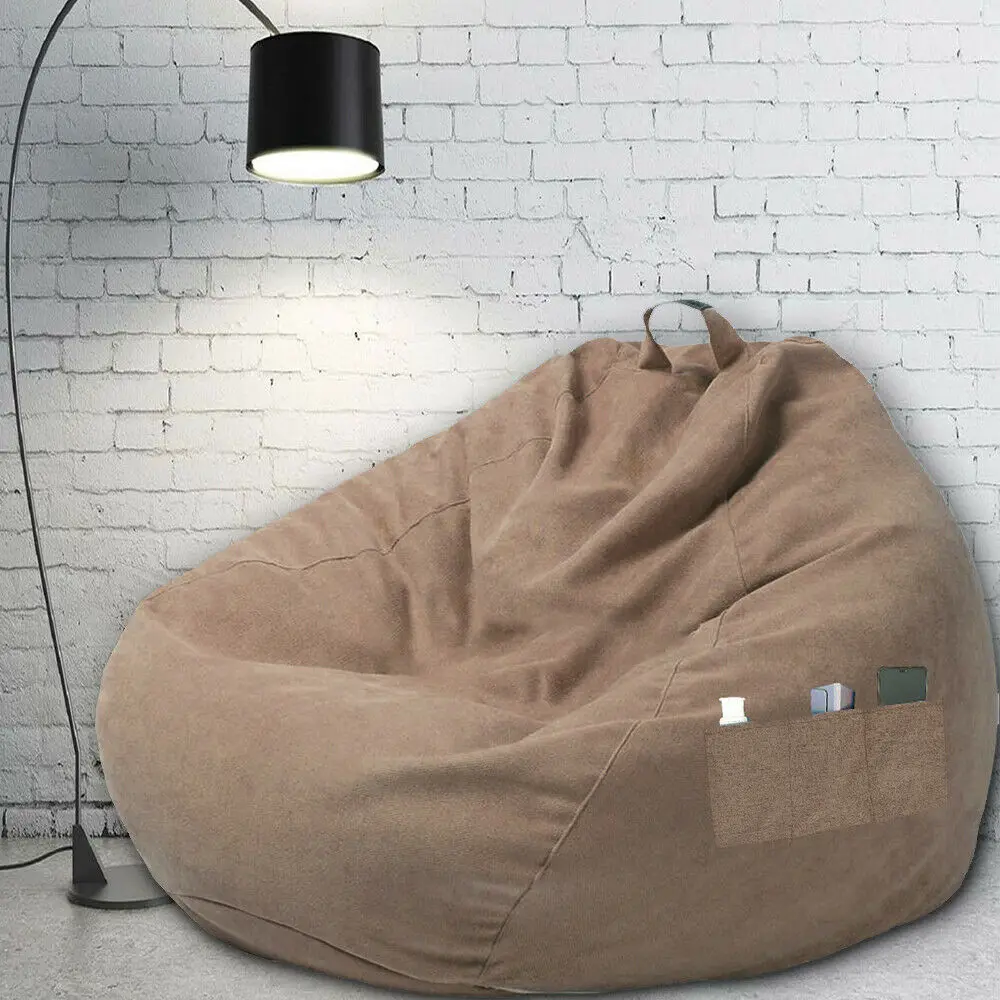 Bean Bag Sofa Chairs Covers Without Filler Lazy Sofas Chair Fruniture Couch Living Room Bedroom Home Tatami Lounger Seat