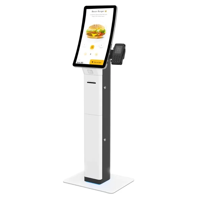 23.6 Inches Self-Service POS Pay Card Kiosk Bespoke Intelligent Terminal with Touch Screen for Order & Payment SDK Function