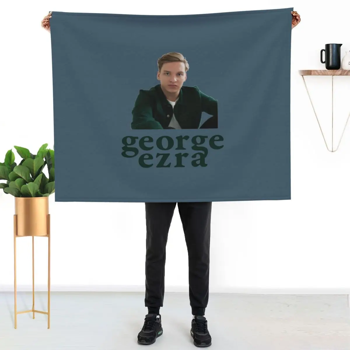 GEORGE EZRA ALBUM ATINDEDEK Throw Blanket for winter Flannel Soft Big Thin Decorative Beds blankets and throws Blankets