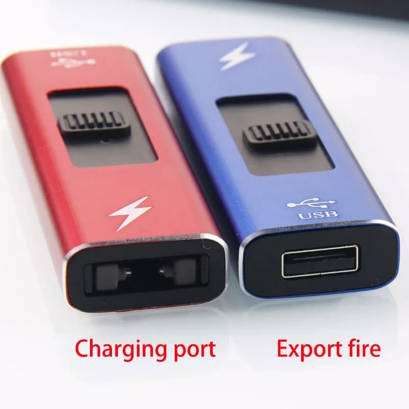 Hot Electric Lighters, Metal Windproof Portable USB Rechargeable Lighters, Flameless Pulse Single Arc Lighters, High-end Gifts