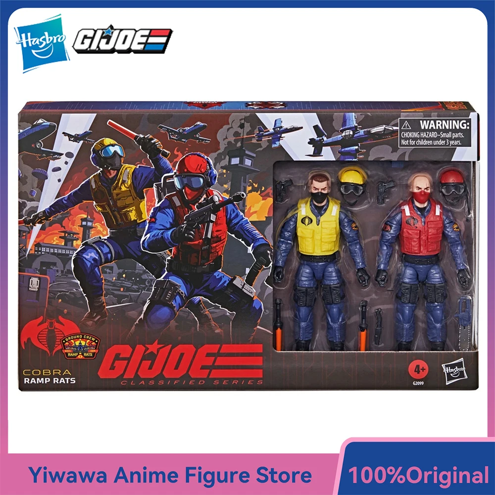 En stock: Hasbro G.I. Serie Clasificada de Joe # 195, Cobra Ramp Rats, Cobra Rattler Ground Crew, Paquete de 2 Figuras de Acción Coleccionables