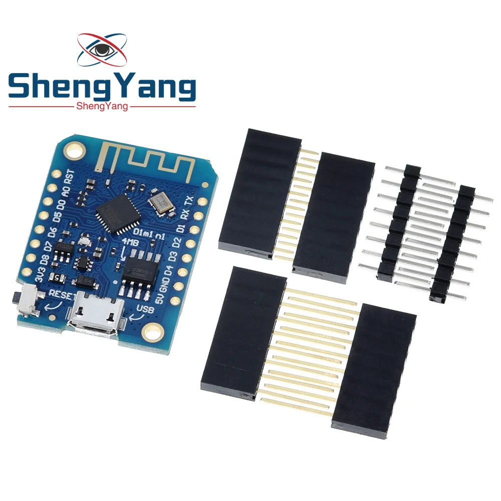 Wemos D1 Mini V3.0.0 WIFI Интернет вещей макетная плата на базе ESP8266 CH340 4 МБ для Arduino Nodemcu V2 Wemos D1 Mini V3.0.0 WIFI Интернет вещей макетная плата на базе ESP8266 CH340 4 МБ для Arduino Nodemcu V2