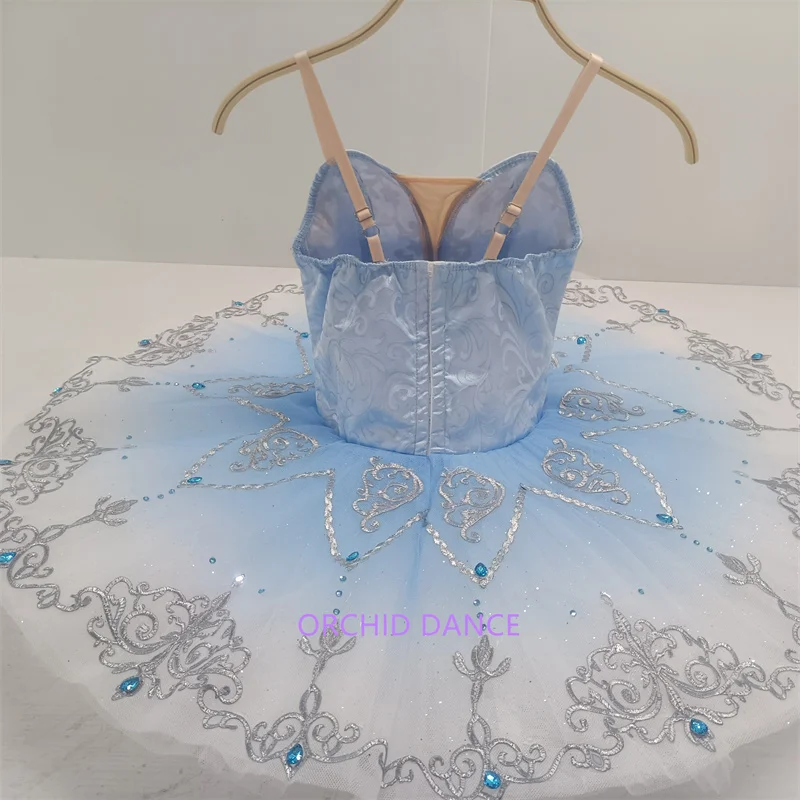 Cheap High Quality 7 Layers Custom Size Custom Color Kids Girls Children Gradient Pink Blue Bird Performance Tutu