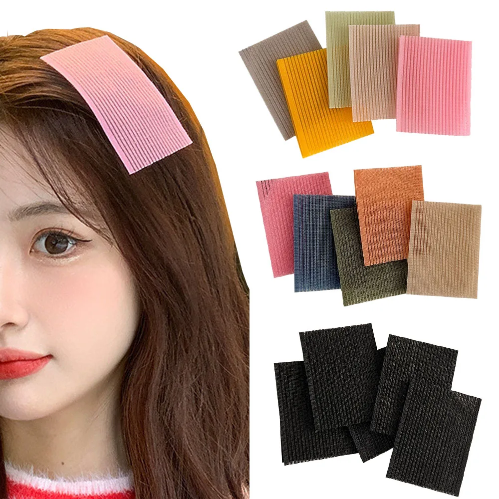 10 قطعة ملصقات الشعر الانفجارات الملونة Traceless الفيلكرو تمزيقه ملصقات الشعر ملصقات شعر بسيطة وأنيقة 2025