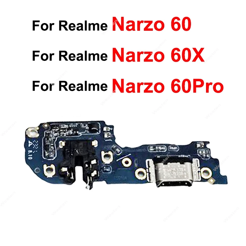 

For Realme Narzo 60 60 Pro 60X 5G USB Charging Dock Flex Cable USB Charger Port Board Replacement