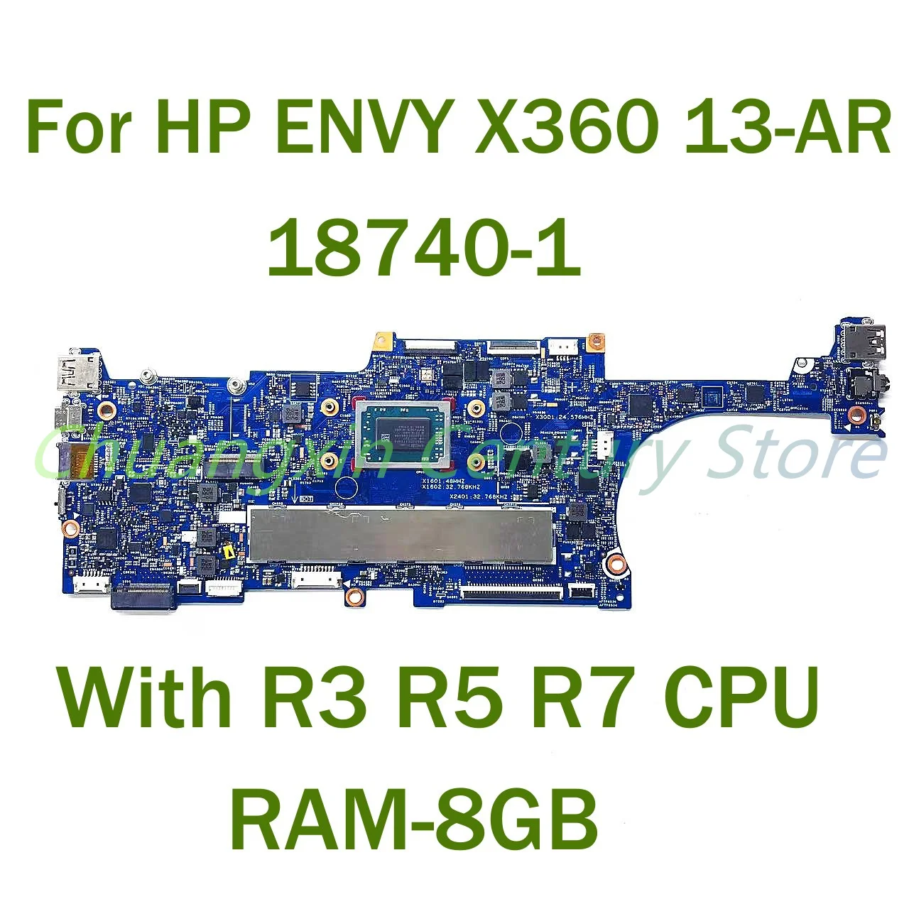 18740-1 motherboard For HP ENVY X360 13-AR Laptop with With R3 R5 R7 CPU 8GB RAM 100% Tested Fully Work