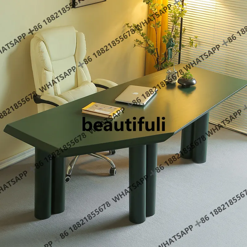 

Простой и современный стол в стиле минимализм с легким налетом роскоши, уникальный дизайн, компьютерный стол для офиса, рабочие места и офисные столы.