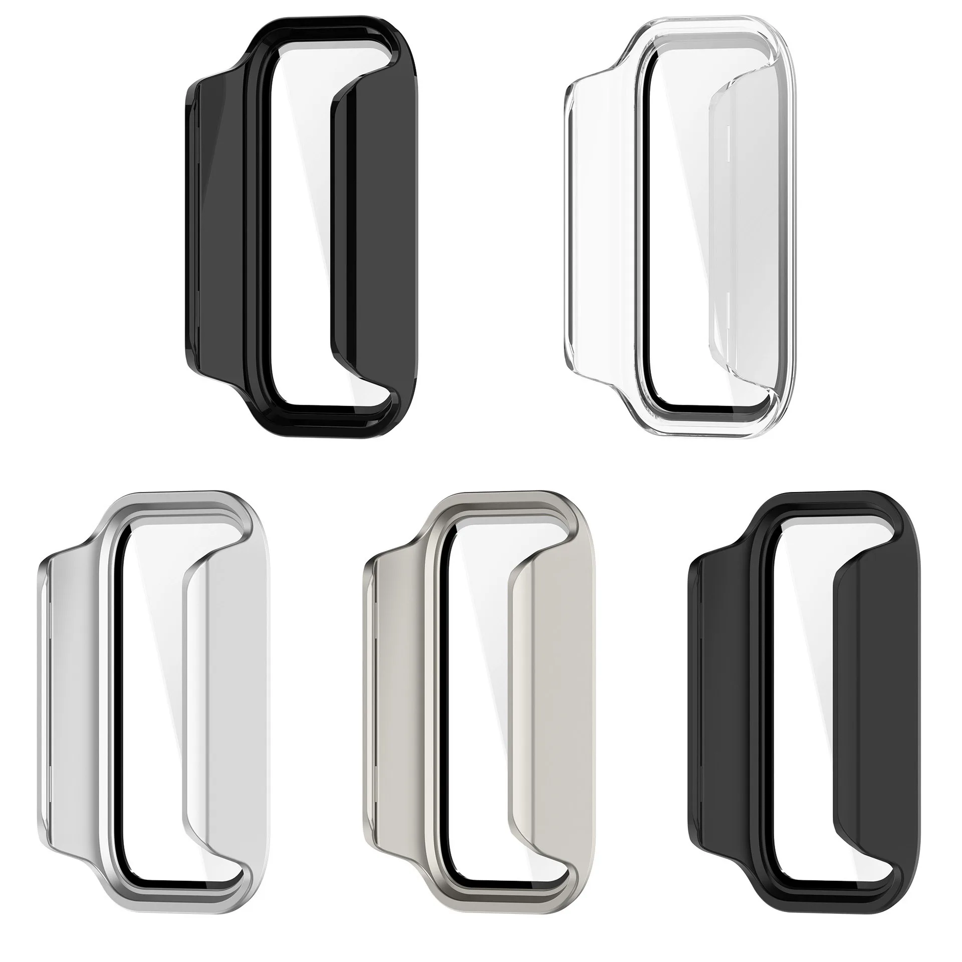 PC+Glass Case For XIAOMI Smart Band 11 Active Screen Protector Tempered Glass Cover For Xiaomi Mi Band 11 Active Protective Case image 6