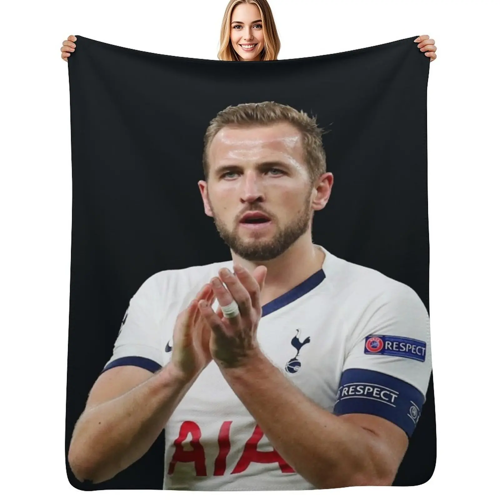 harry kane Throw Blanket Warm Comfortable Blanket Gift for Parents Friends