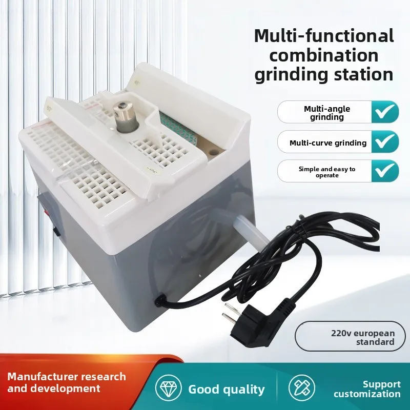 220V Desktop Water‑Cooled Grinder Multi‑Purpose DIY Combined Polishing Machine for Ceramic Stone Processing