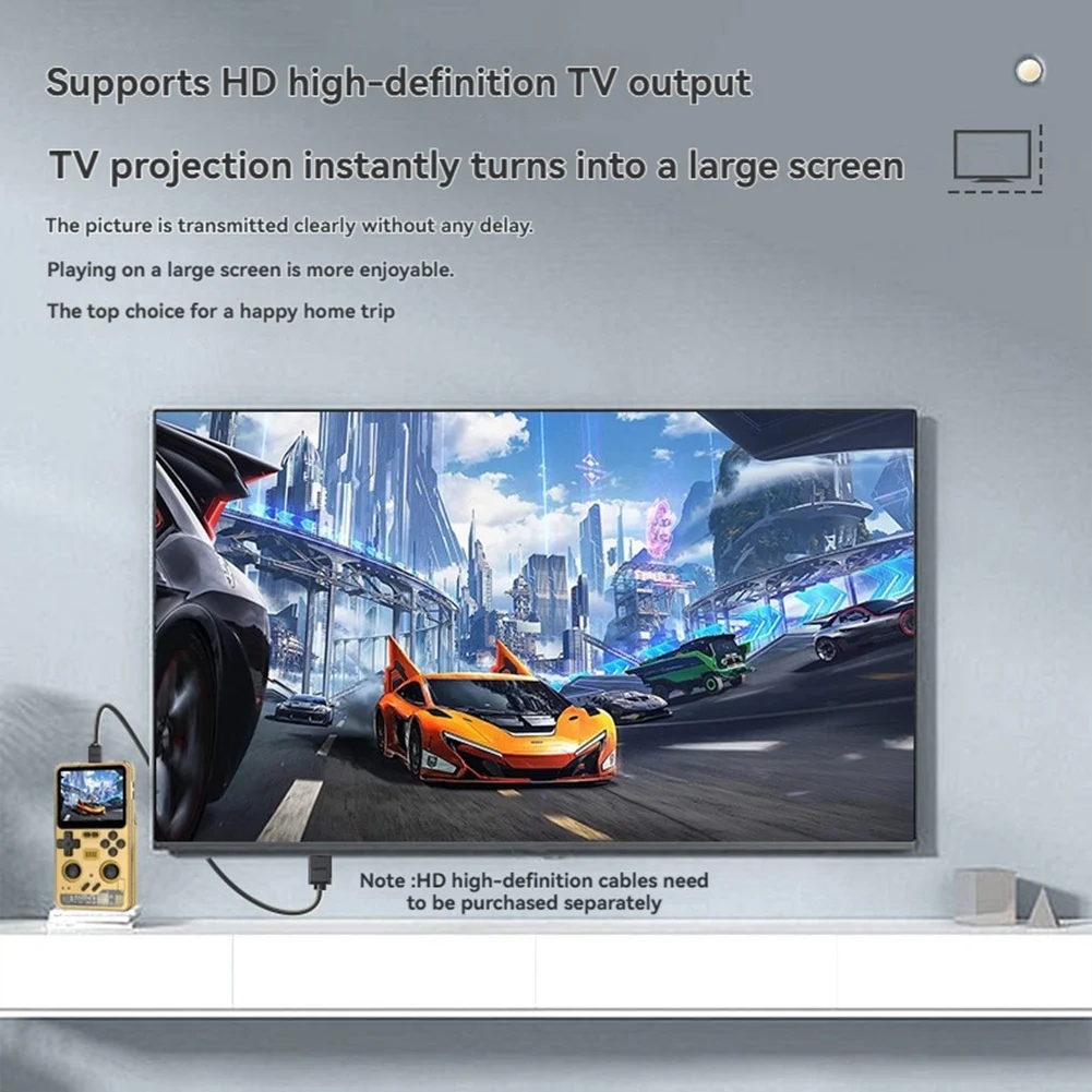 

Y43A-RGB20 Handheld Gaming Console 3.2 Inch HD Screen 10+ Emulator Support Open-Source Game Player B