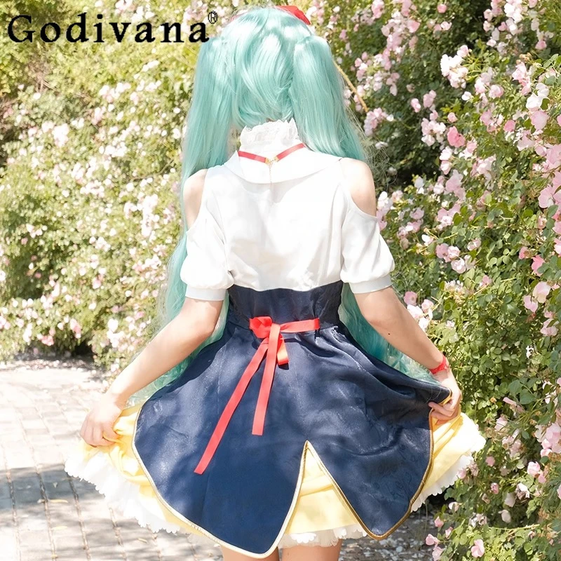 Abiti da donna con gonna dolce e adorabile, costume cosplay da principessa anime, vestiti femminili carini, top a maniche corte e minigonna