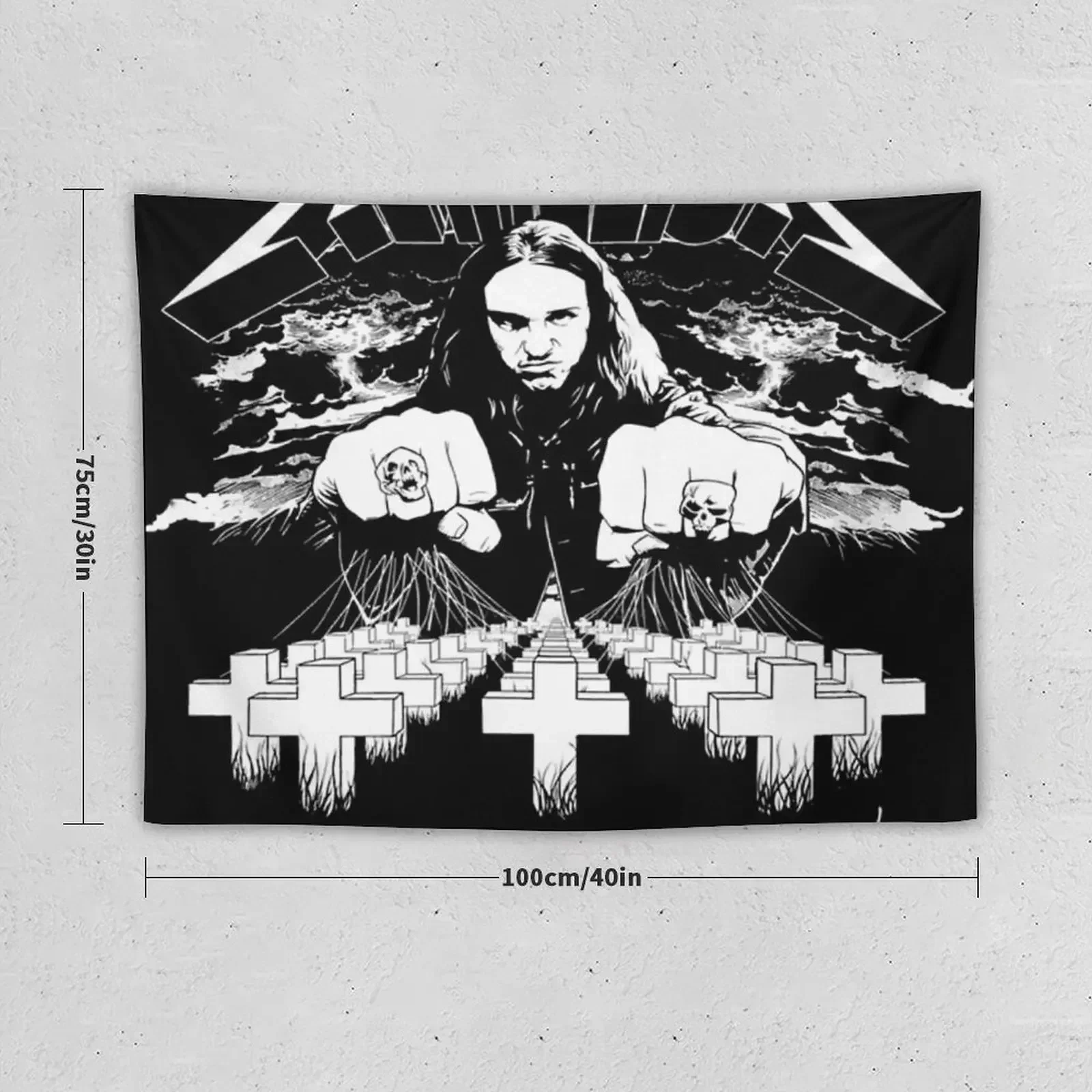 The Legend Roar Cliff Burton Cliff 'em All Tapestry Bedroom Deco Wall Hanging Wall Home Decoration Home Supplies Tapestry