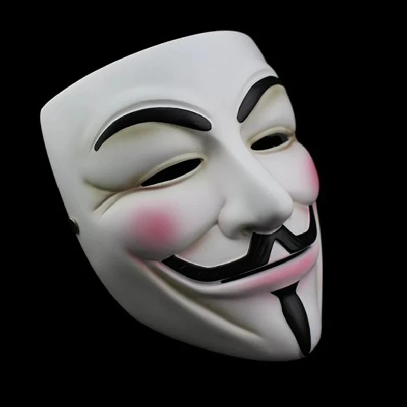 

Halloween Masquerade Fancy V Masks V for Vendetta Resin Mask Dress Adult Costume Cosplay Party Props
