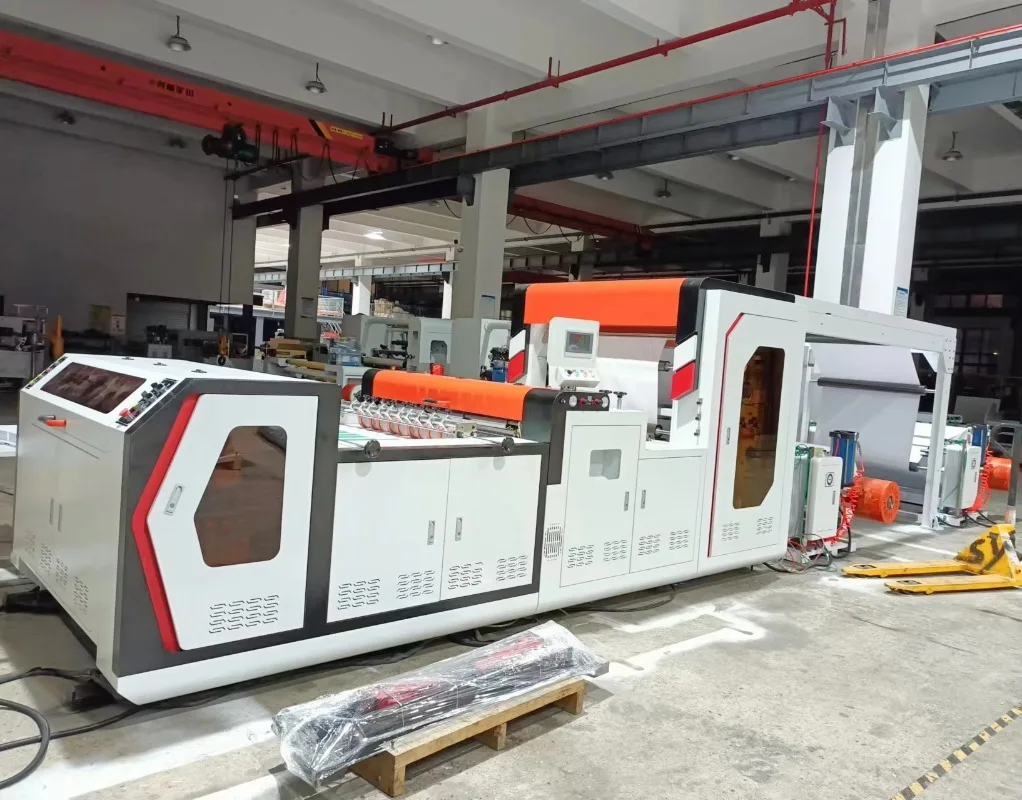 Roll Paper Cutting Machine Auto Tension Control High Precision Fast Cutting Kraft Thermal Paper Trimmer for Industrial Packaging