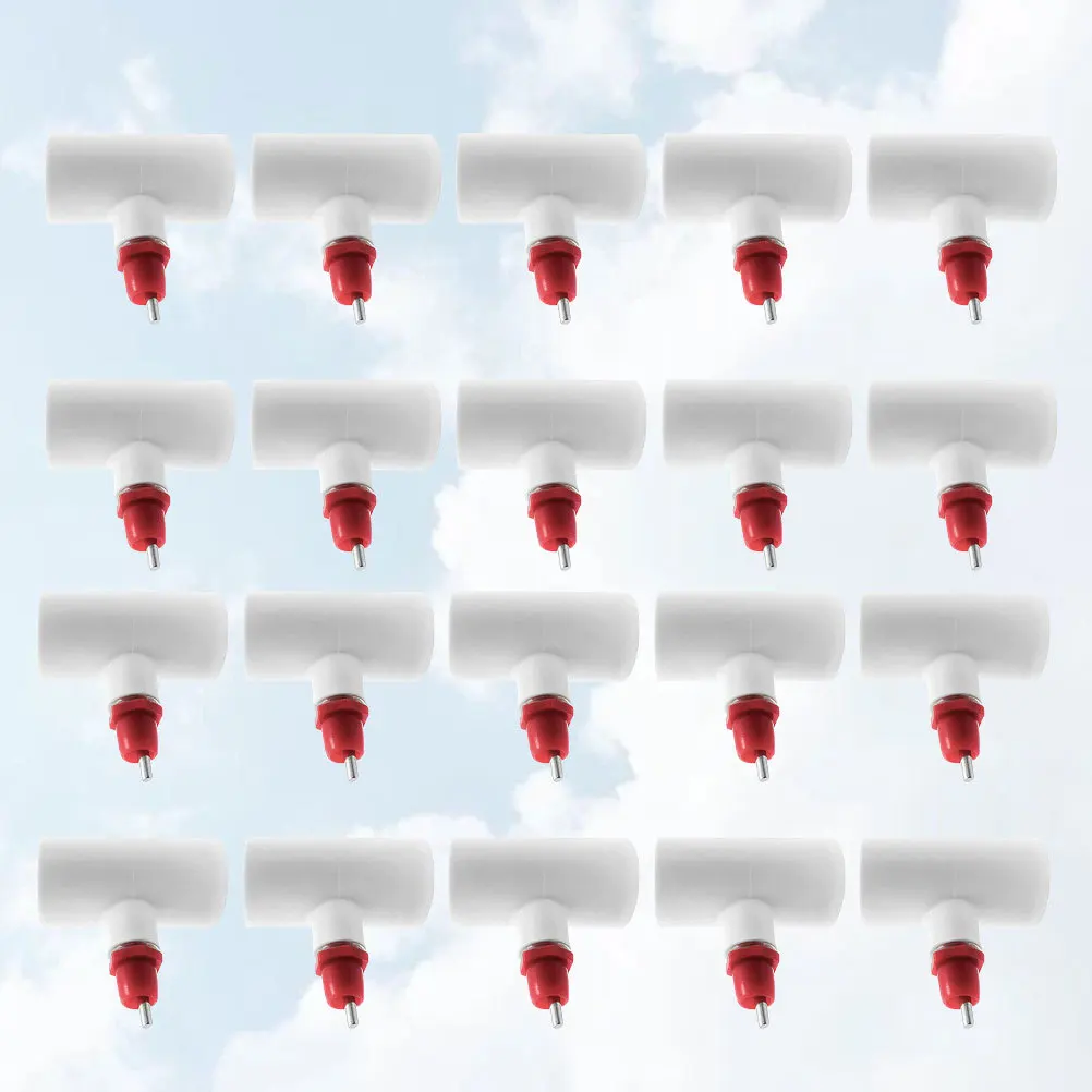 

20pcs Automatic Chicken Waterer Nipple Drinkers For Poultry Farm Home Use Chicken Accessories Water Fountain Autodrinker
