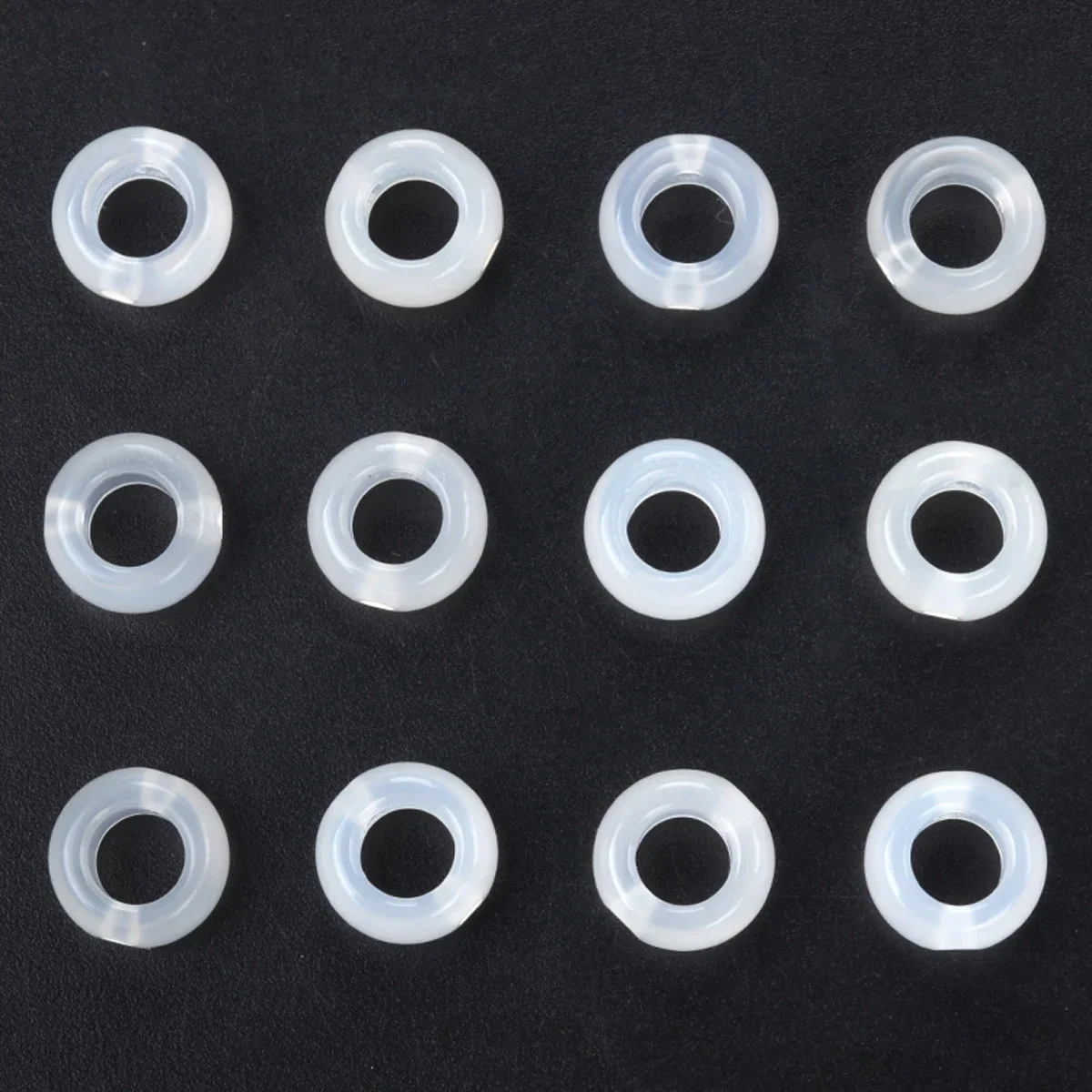 10PCS Fashion Natural Semi Precious Stone White Agate Large Hole Beads for DIY Jewelry Making Necklace Bracelet Earrings Gift