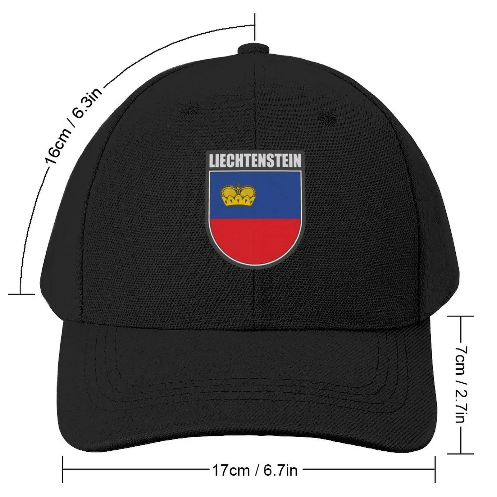 Liechtenstein Flag Souvenir Baseball Cap Golf Beach Outing Visor For Man Women's