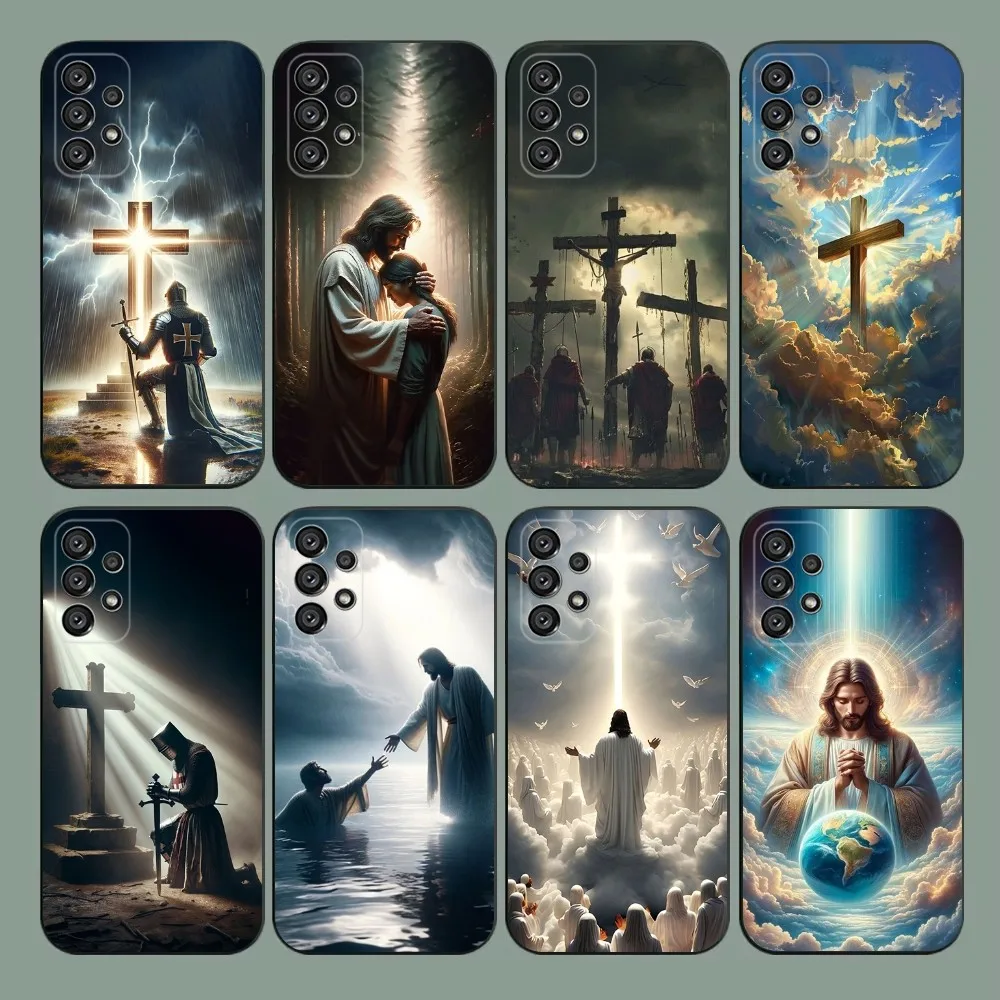 

Faith Christian Religious Jesus Phone Case For Samsung Galaxy A20,A21s,A22,A31,A32,A52,A53,A72,73,A80,A91 Soft Black Cover