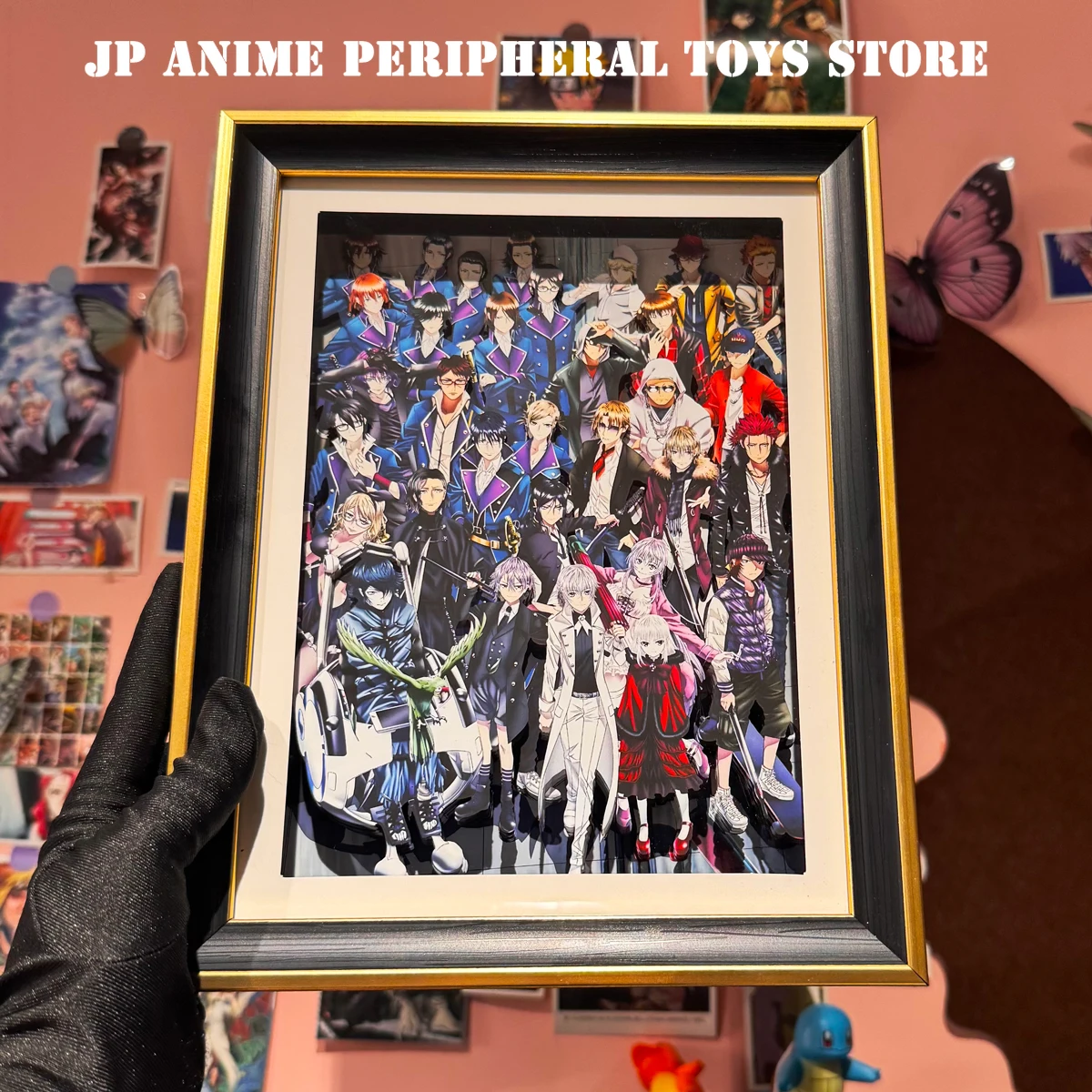 New Anime K RETURN OF KINGS Handmade 3D Art Painting Cartoon Isana Yashiro Figure Desktop Ornament Fans Collect Gifts