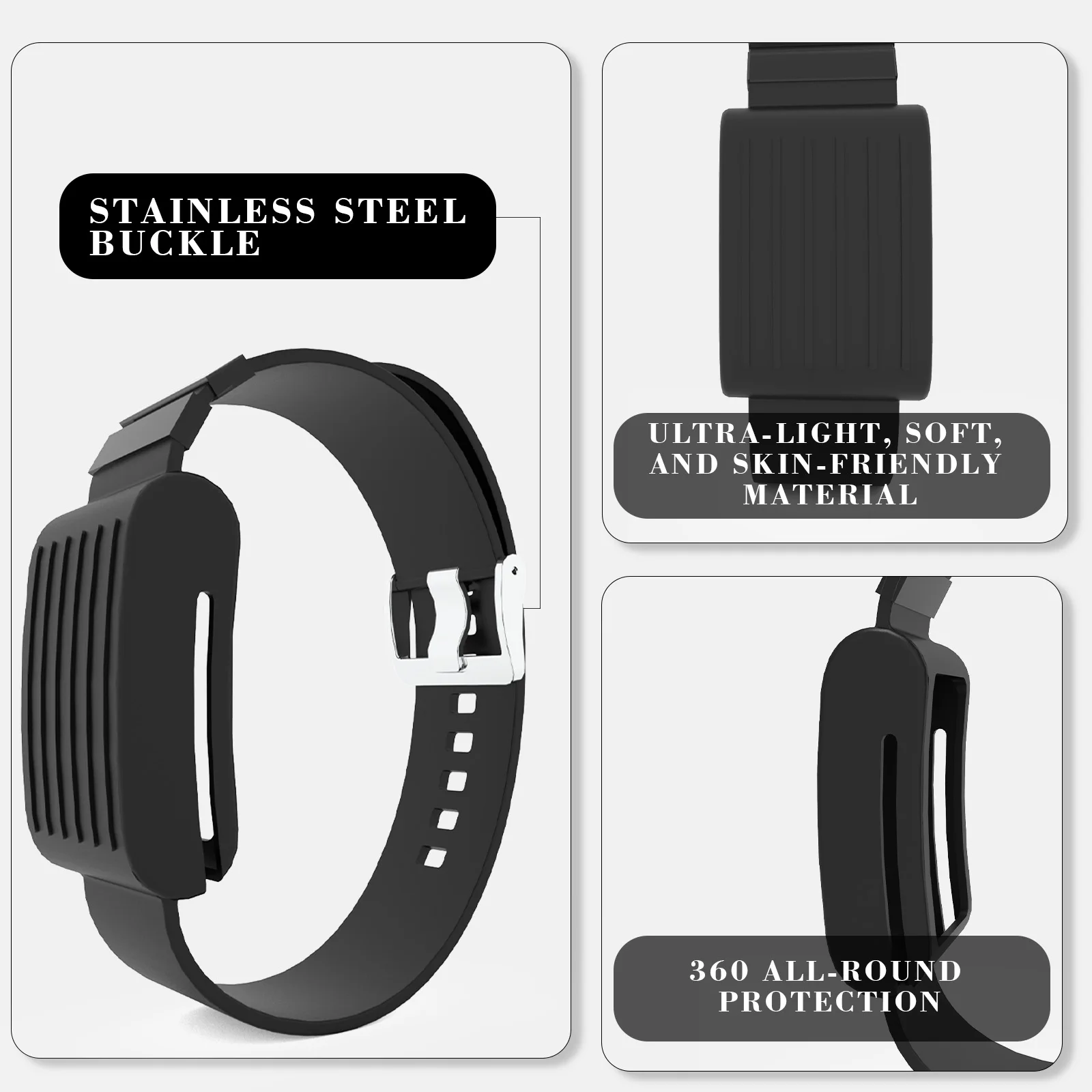 Fitness Tracking Replacement Band Adjustable Soft Arm Strap Compatible with Whoop 4.0 Bands