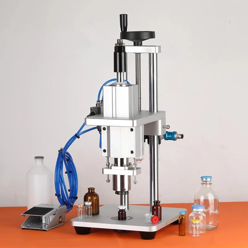

Xilin Bottle Capper Rolling Machine Oral Liquid Sealing Machine Locking Machine Pharmaceutical Aluminum Plastic Cap Sealing