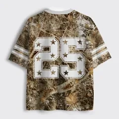 Trending Must‑have V‑Neck Cropped Mesh Sports Jersey Top Rated Camo Y2K Aesthetic Star 25 Print Short Sleeve Streetwear Tops