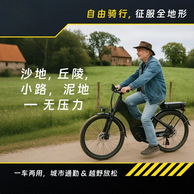 

27.5-Inch 9-speed Electric Mountain Bike Designed for Travel