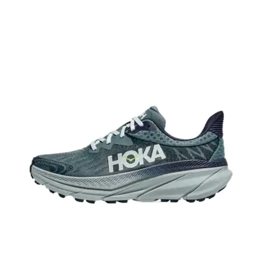 

HOKA ONE ONE Challenger 7 Low top Marathon Running Shoes Men's Gray Green 1134497-MRZ