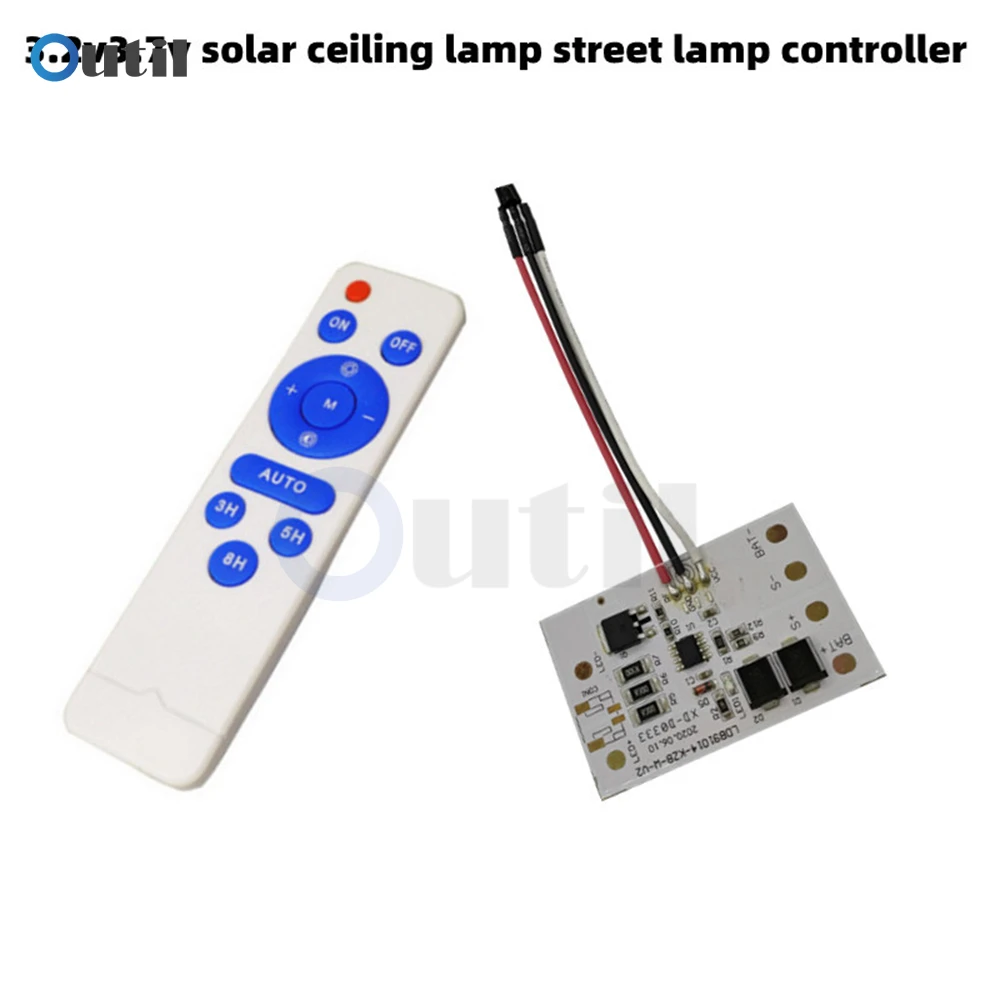 3.2V 3.7V Remote Control Solar Ceiling Light Control Panel Solar Flood Light Integrated Street Light 30W Circuit Board Driver