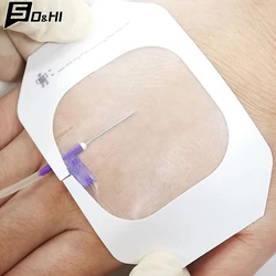 Patchs Adhésifs pour Pansement de Plaies, Film Transparent, Résistant à l'Eau, Post-Infusion, Infusion, Pâte de Fiosphate, 10 Pièces