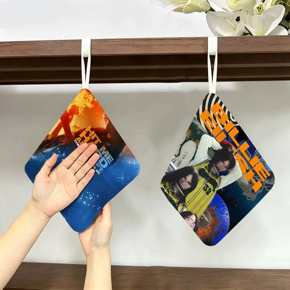 Pop Singer B-Billie Reusable Hanging Kitchen Towel, Polyester Cotton Soft Fabric for Office Home Daily Life