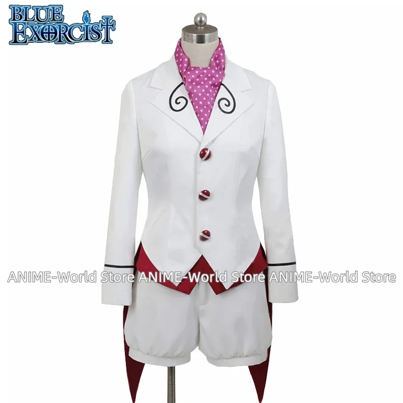 Anime Ao no Blue Exorcist Mephisto Pheles Cosplay Costumes Stage Performance Clothes Perfect Custom Wig