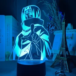 Naruto Uzumaki LED Night Light Toys Akatsuki Kakashi Hatake Bedroom Decor Night Lamp Itachi Uchiha 16/7 Colors 3d Lamp Xmas Gift