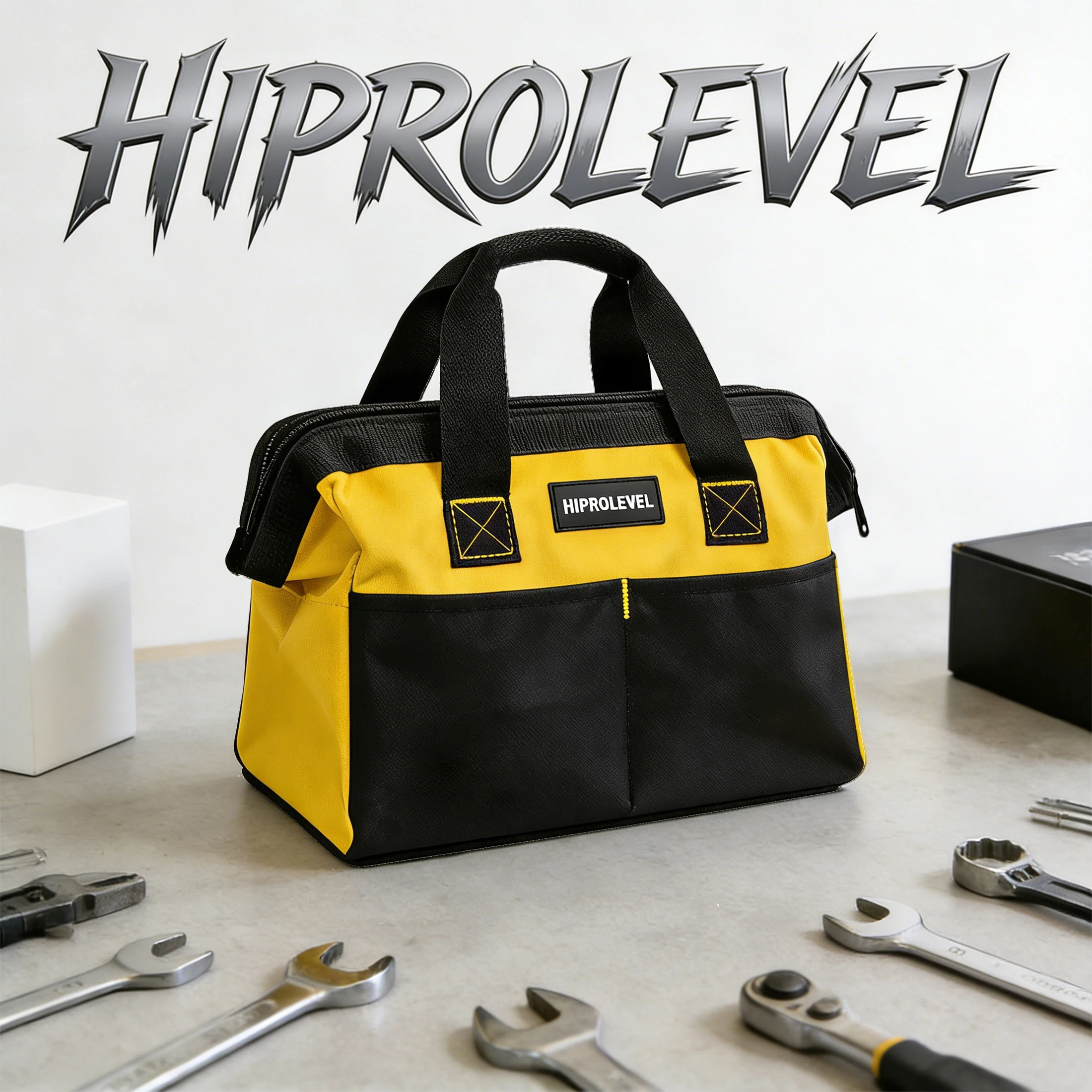 

Многофункциональная сумка для инструментов HIPROLEVEL из ткани Оксфорд, водонепроницаемая и износостойкая, с высокой вместимостью для хранения.