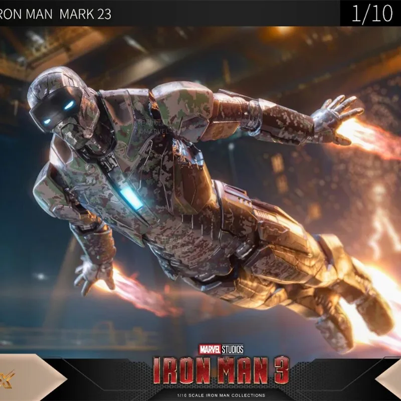 ZD – jouets originaux Tony Stark Iron Man MK23, figurine d'action, modèle 7 pouces, kits de garage portabilité, ornement, cadeaux d'anniversaire