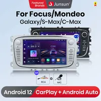 Junsun V1 Plus Car Radio For Ford Focus S-Max Mondeo Galaxy C-Max Kuga wireless CarPlay Android Auto No 2 din 2din DVD