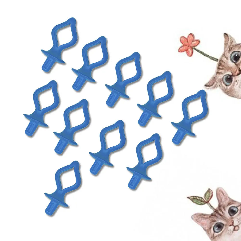 

10Pcs Professional Bobbin Clips Thread Roller Sewing Machine Tool Easy to Use Durable Blue Bobbin Clip Thread Roller