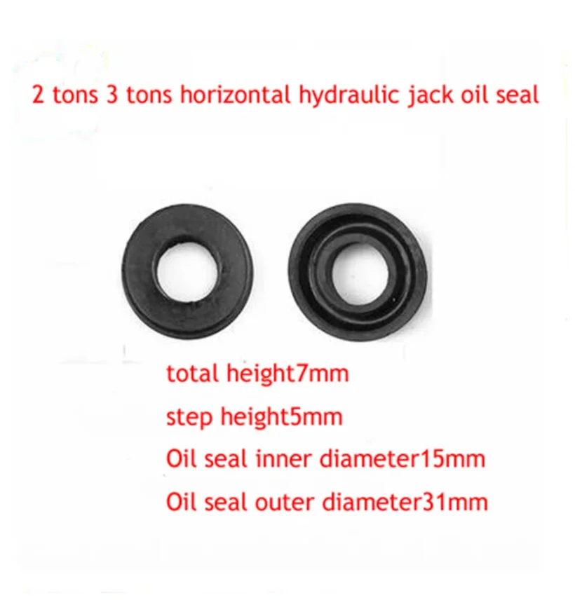 2 Tons 3 Tons Horizontal Hydraulic Jack Accessories Oil Seal Sealing Ring Soft Rubber Oil Seal 1Pair