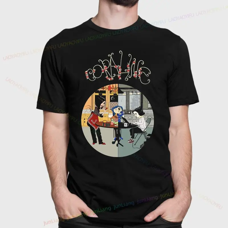 Retro Caroline Movie T-shirt Female Caroline Doll Dream Unisex T-shirt Horror Movie T-shirt Street Wear Top