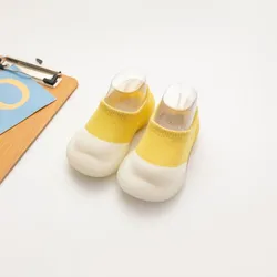 0-3Years Baby Sokken Schoenen Baby Meisje Jongen Eerste Wandelaars Kids Jongens Schoenen Effen Kleur Zachte Zolen Pasgeboren Lente Kind Vloer sneaker