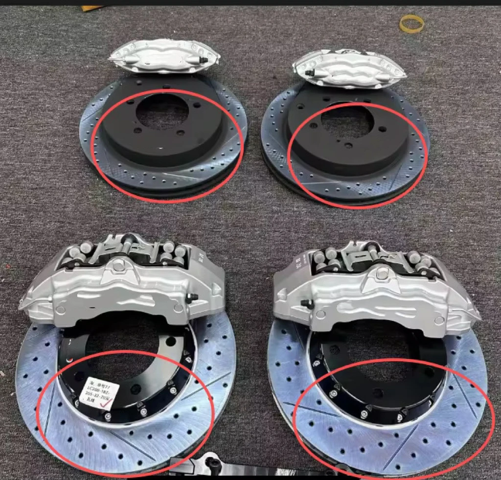 

A set of front and rear brake discs and rear brake pads