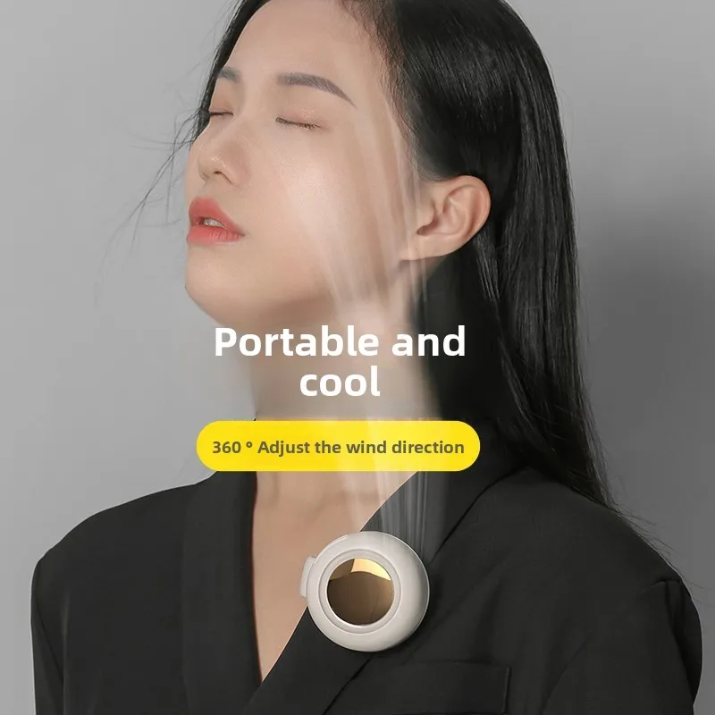 

Outdoor Camping Fan Mini Whirlwind Neck and Waist Hanging Fan, Portable Handheld USB Charging Small Electric Fan for Outdoor Use