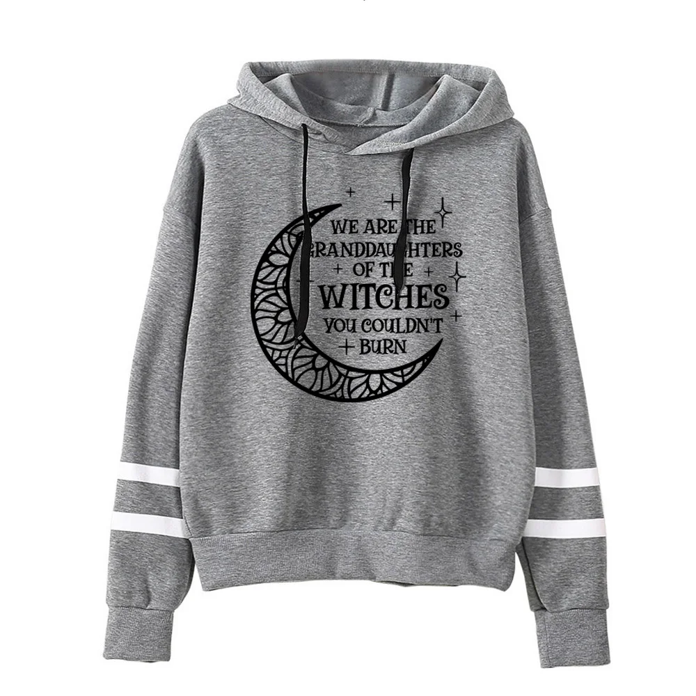 Bruxa camisola roupas de halloween nós somos as netas das bruxas você não poderia queimar roupas femininas bruxa hoodie