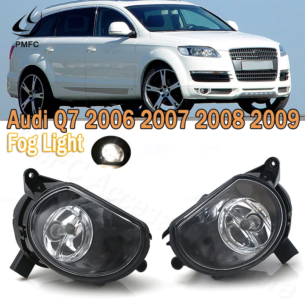 PMFC Fog Light Front Fog Lamp With Halogen Bulbs Car Light Car-styling For Audi Q7 2006 2007 2008 2009 8P0941699A 8P0941700A