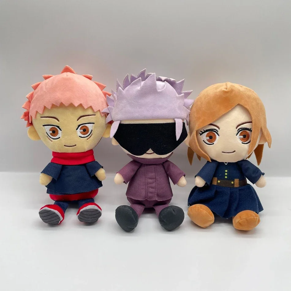 Jujutsu Kaisen القطيفة Satoru Gojo Fushiguro Megumi Itadori Yuji Inumaki Toge أنيمي الشكل محشوة Kawaii دمية لعبة هدية للأطفال #3