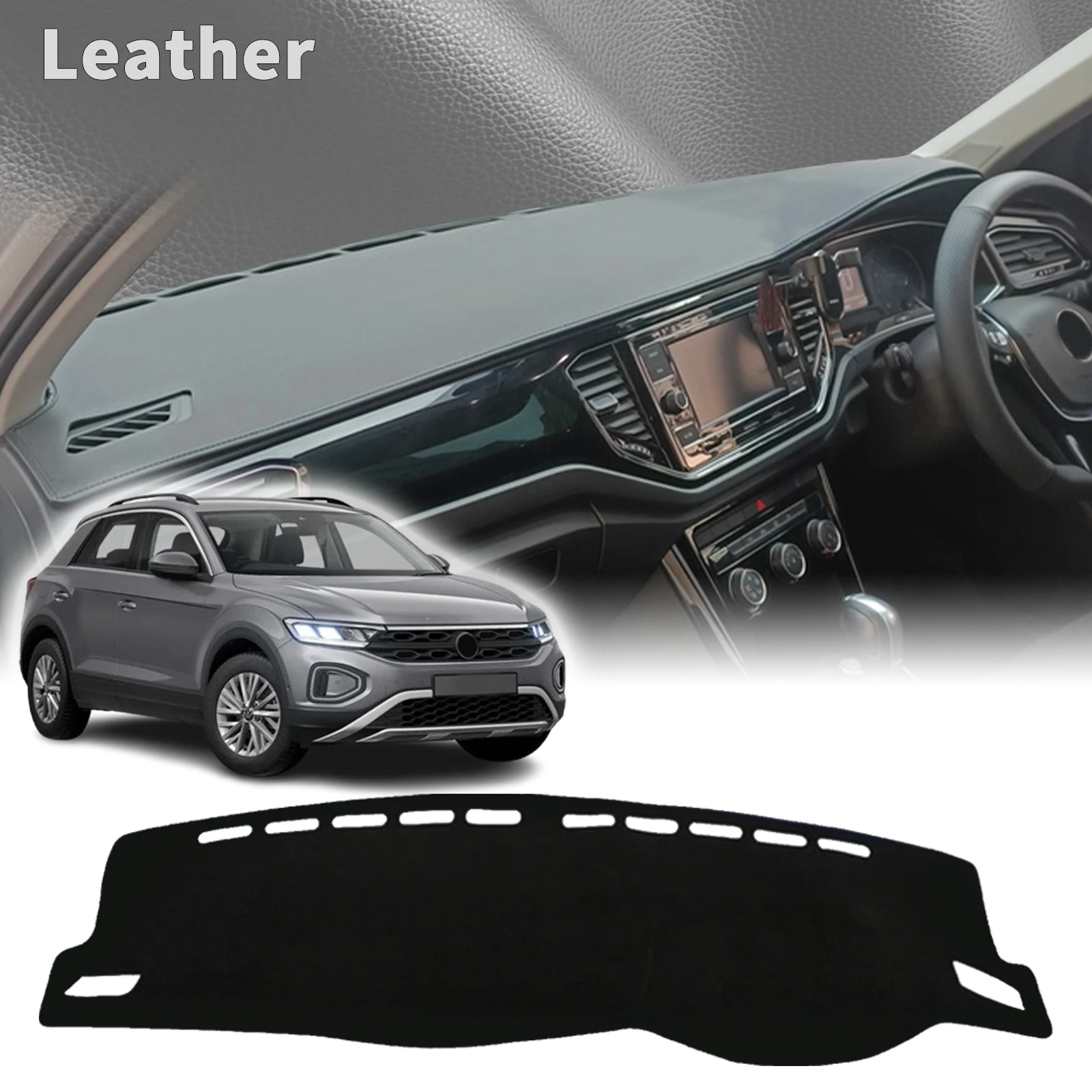 fit for VW T-ROC 2017 2018 2019-2022 TROC T ROC Car Accessories Dashmat Protective Carpet Dashboard Cover Pad DashMat Sunshade